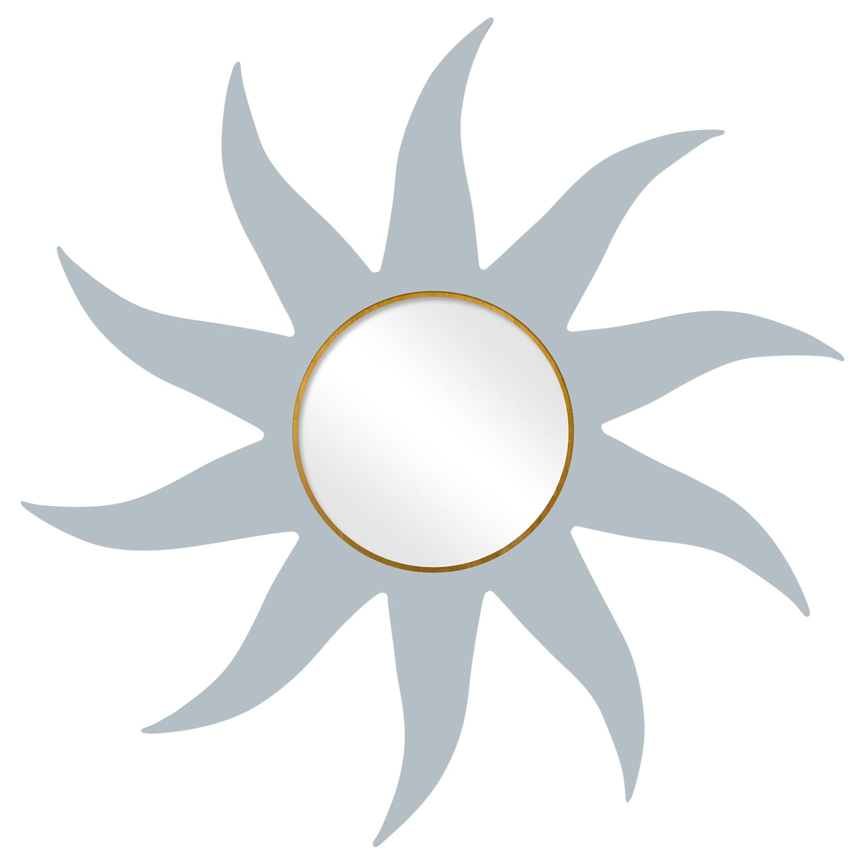 Carnival Jester Circle Mirror in Parma Gray For Sale