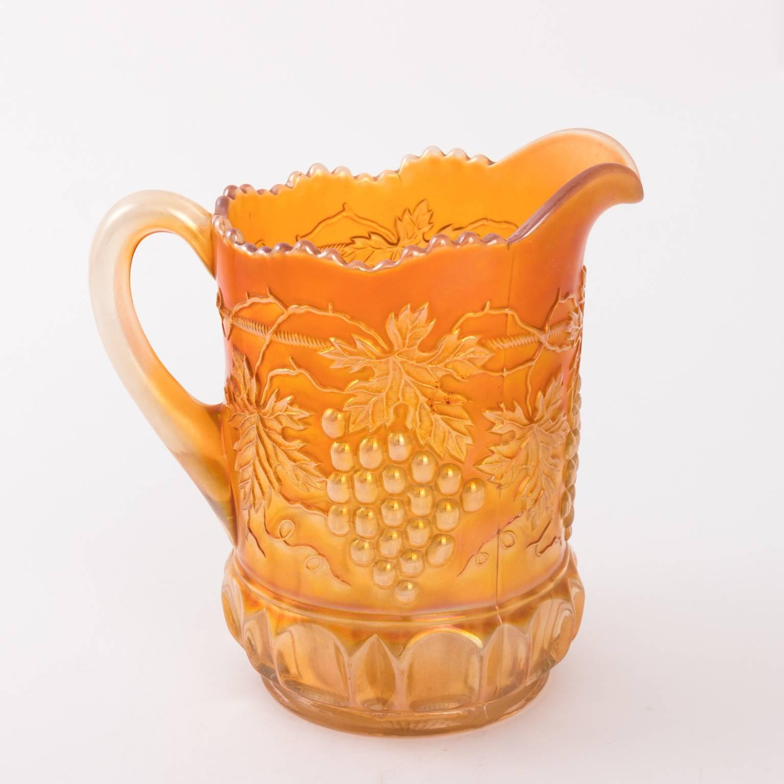 Carnival Lemonade Set Pitcher and Six Tumblers For Sale 1