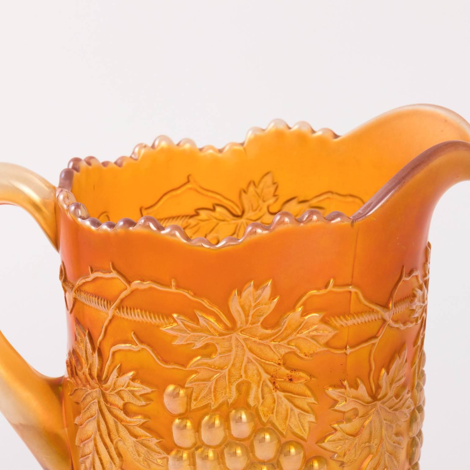 Carnival Lemonade Set Pitcher and Six Tumblers For Sale 2