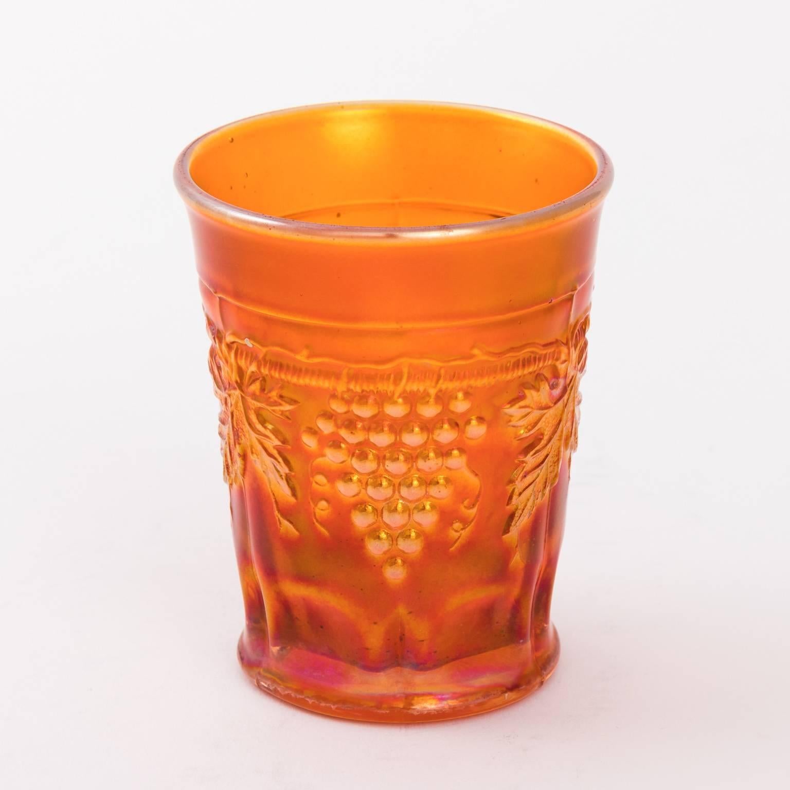 Carnival Lemonade Set Pitcher and Six Tumblers For Sale 6