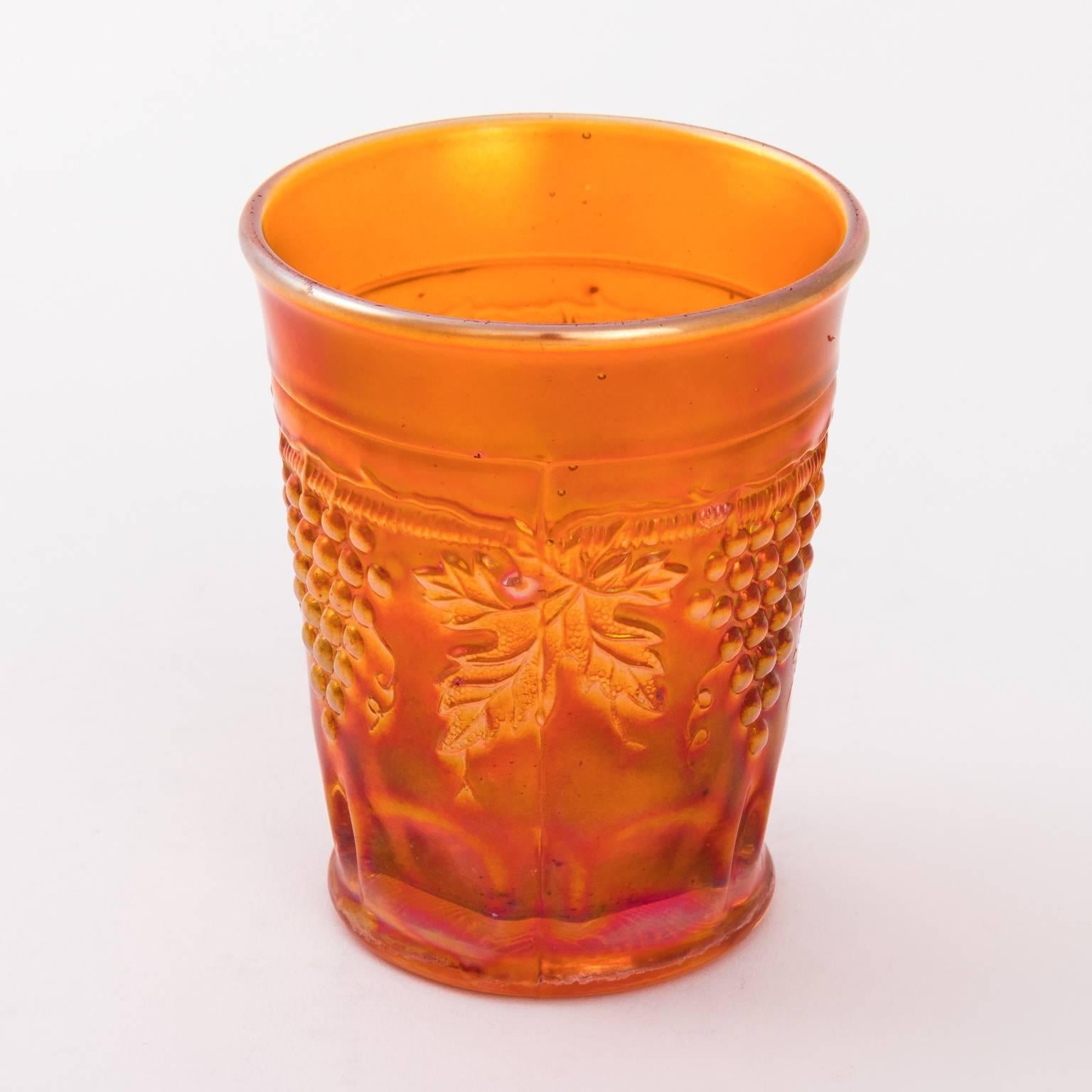 Carnival Lemonade Set Pitcher and Six Tumblers For Sale 7