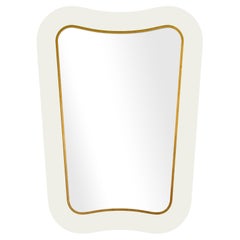 Carnival Mod Mirror in White Dove