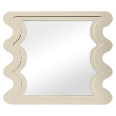 Carnival Mystic Rectangle Mirror in Delaware Putty