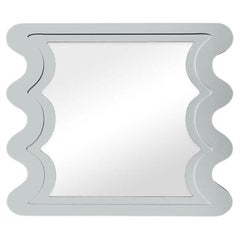 Carnival Mystic Rectangle Mirror in Pelican Gray