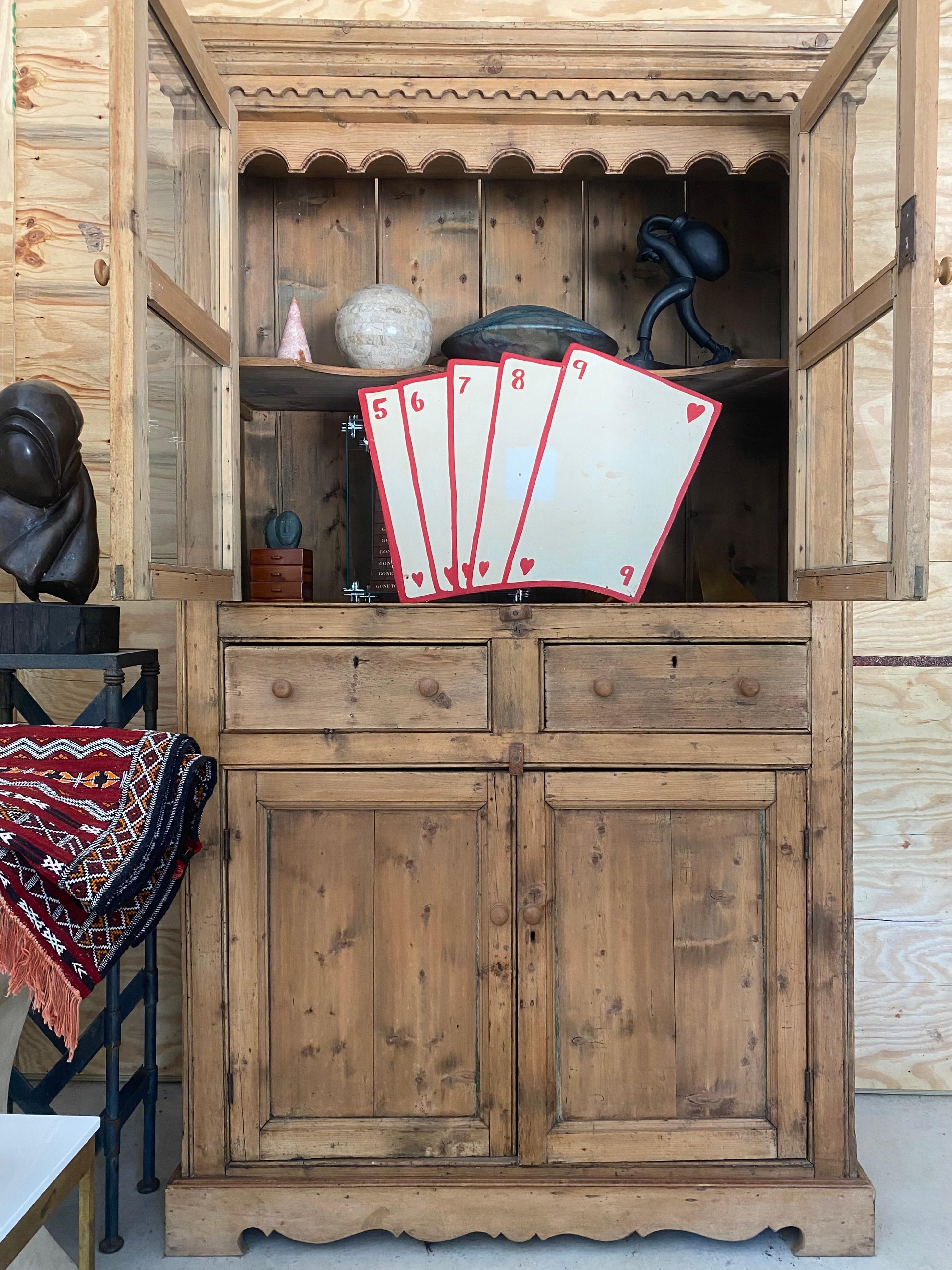 Karnevals-Spielkarten aus bemaltem Holz im Angebot 8