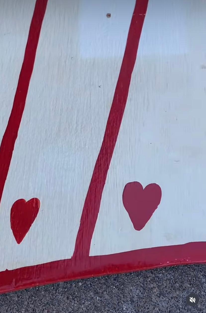 Americano Carte da gioco in Wood dipinte a Carnevale in vendita