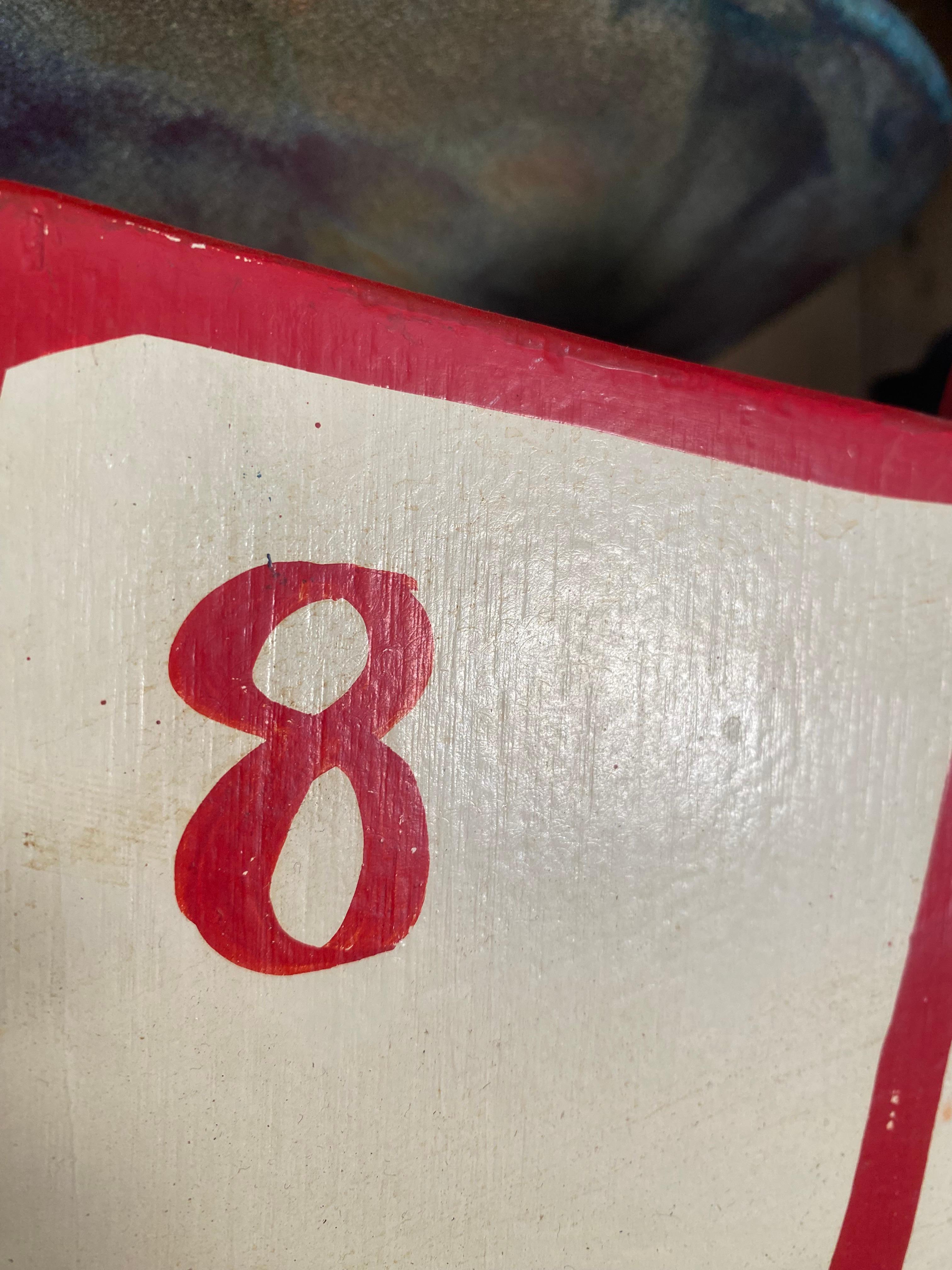 Karnevals-Spielkarten aus bemaltem Holz im Angebot 2