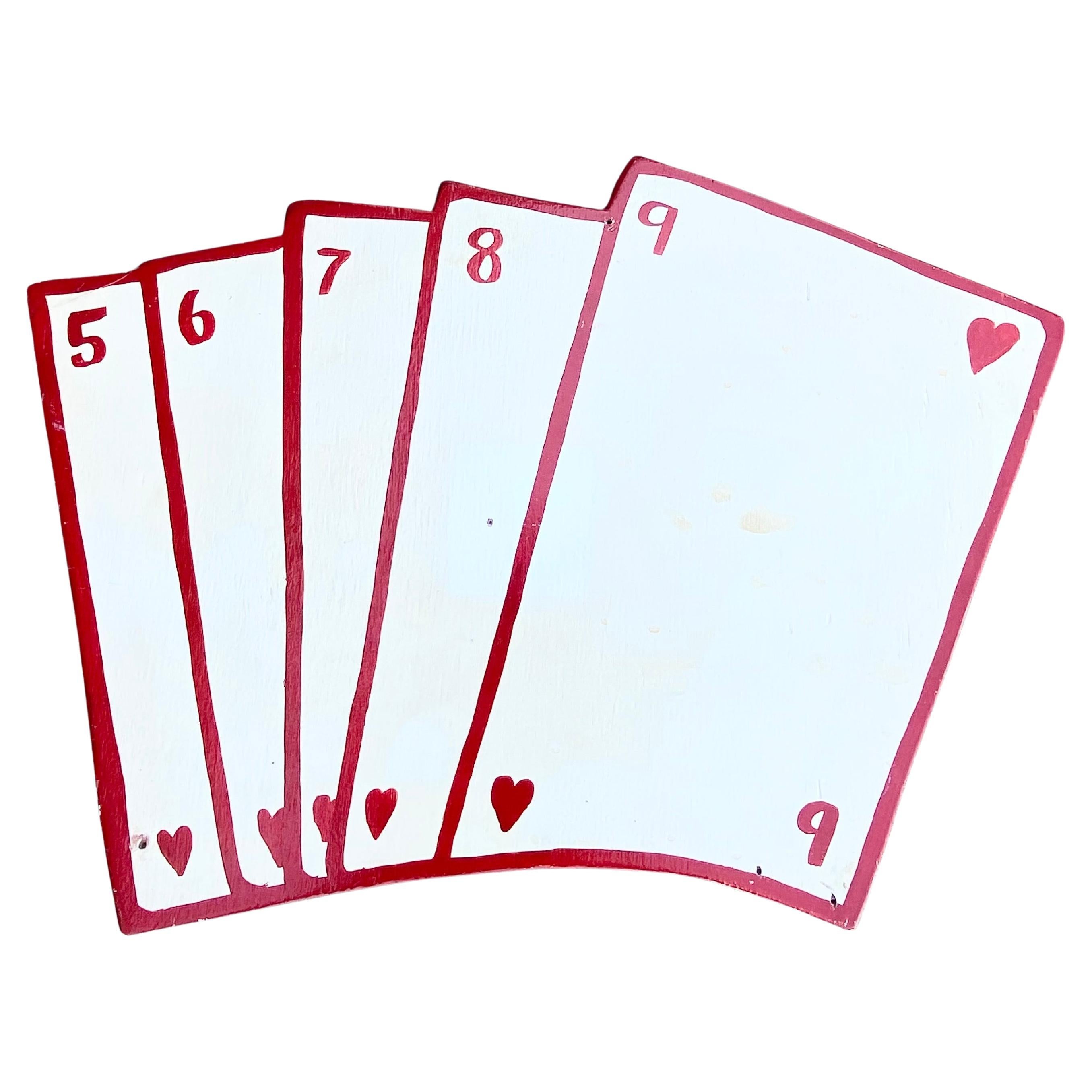 Carte da gioco in Wood dipinte a Carnevale