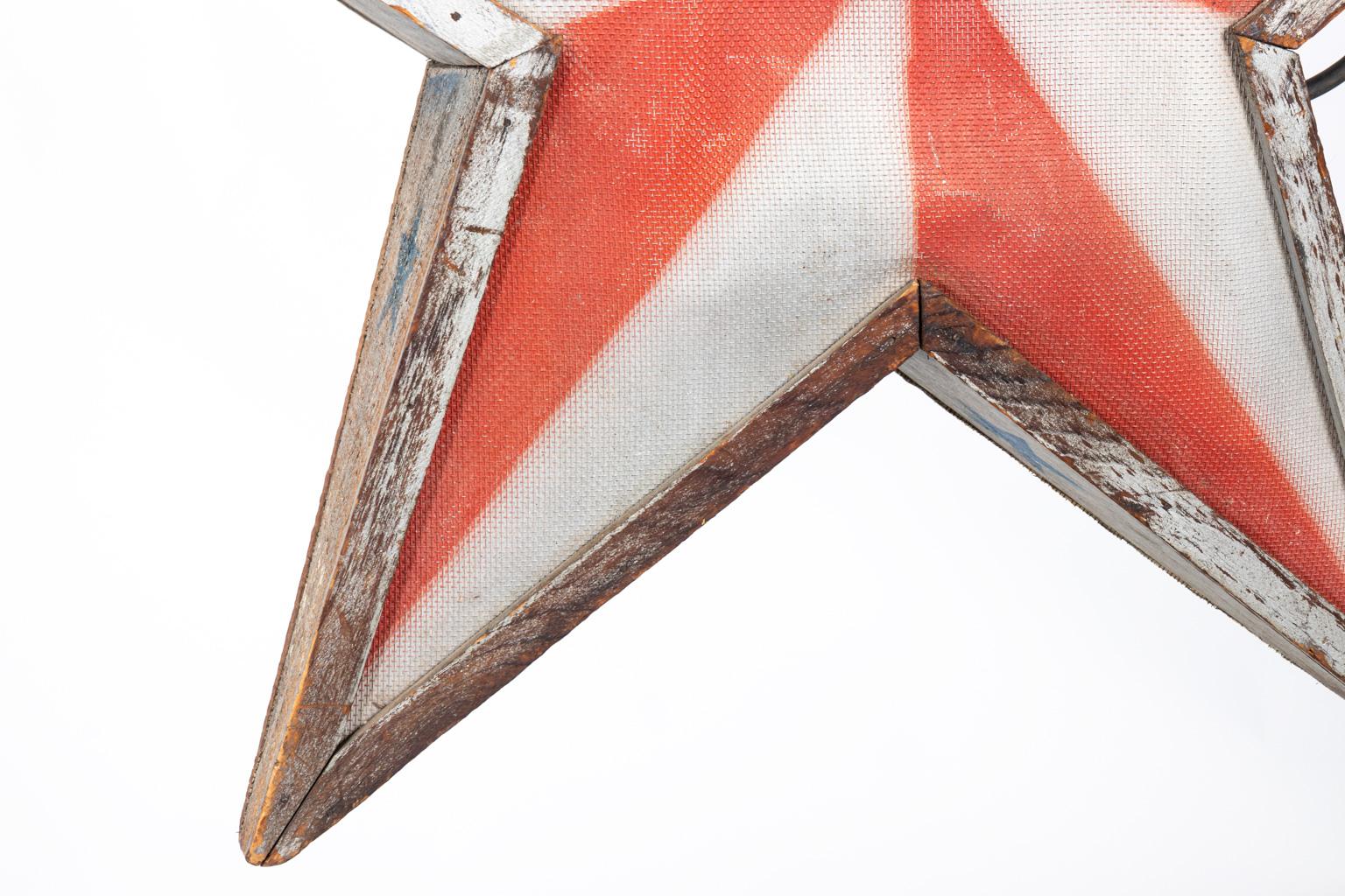 American Carnival Star Art Sign For Sale
