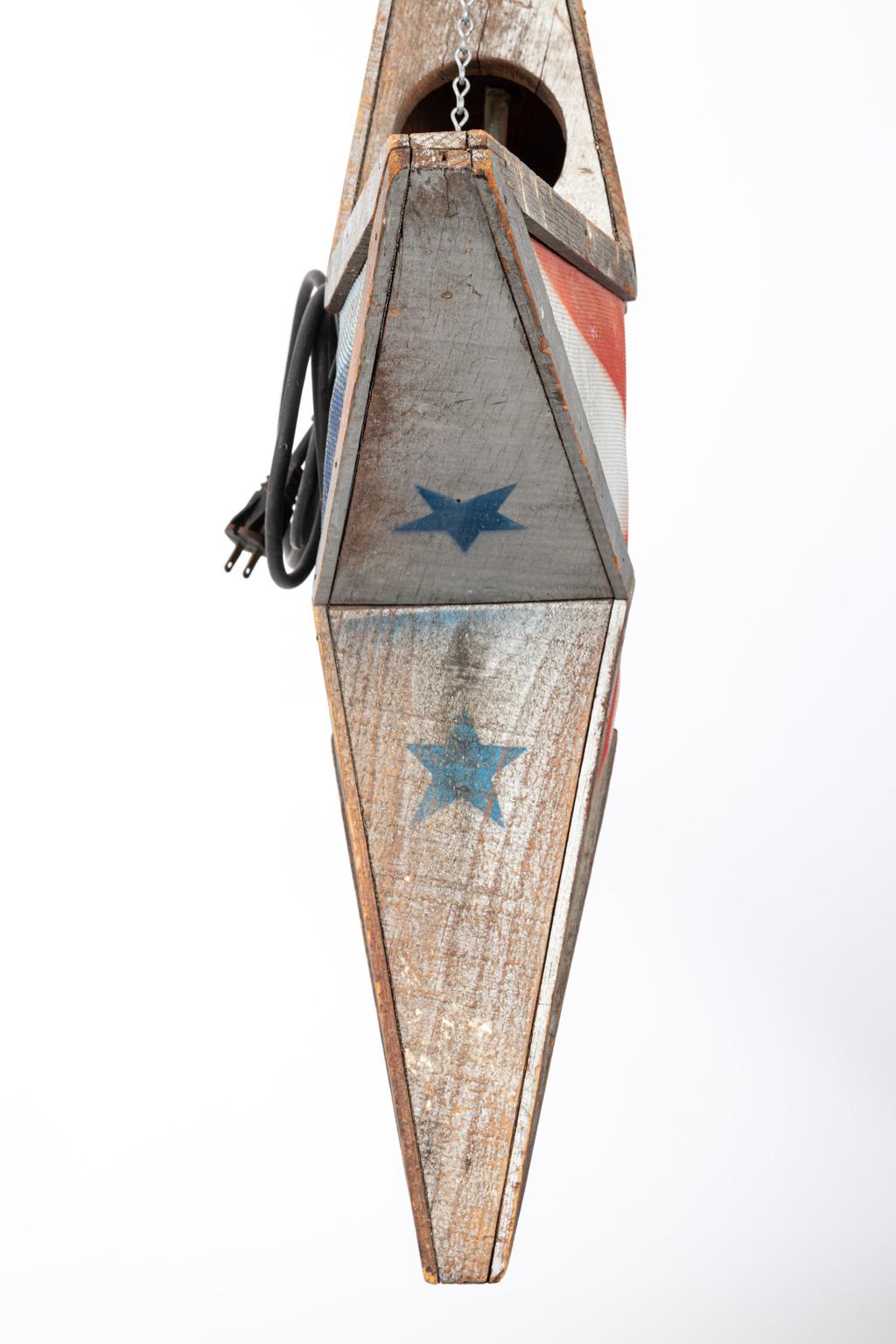 Wood Carnival Star Art Sign For Sale