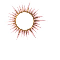 Carnival Zulu Circle Mirror in Authentic Pink