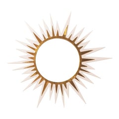 Carnival Zulu Circle Mirror in Frosted Petal