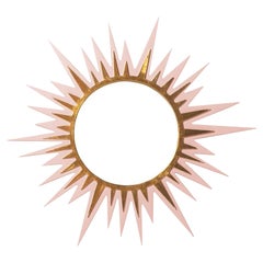 Miroir circulaire de carnaval Zulu en baies de saumon