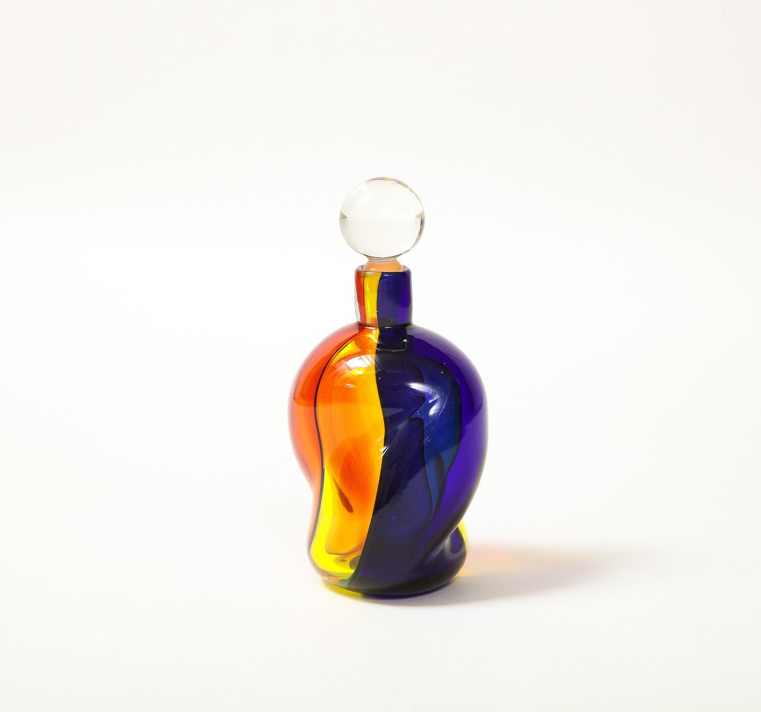 Modern Carnivale Stopper Bottle by Archimede Suguso For Sale