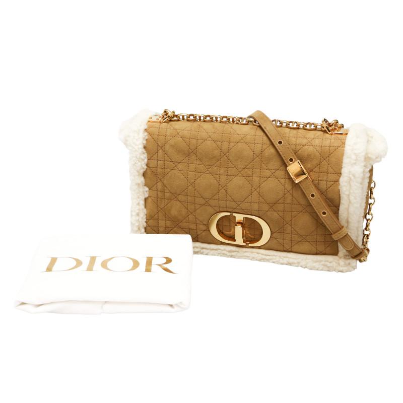 Caro Dior Shearling Bag For Sale 5