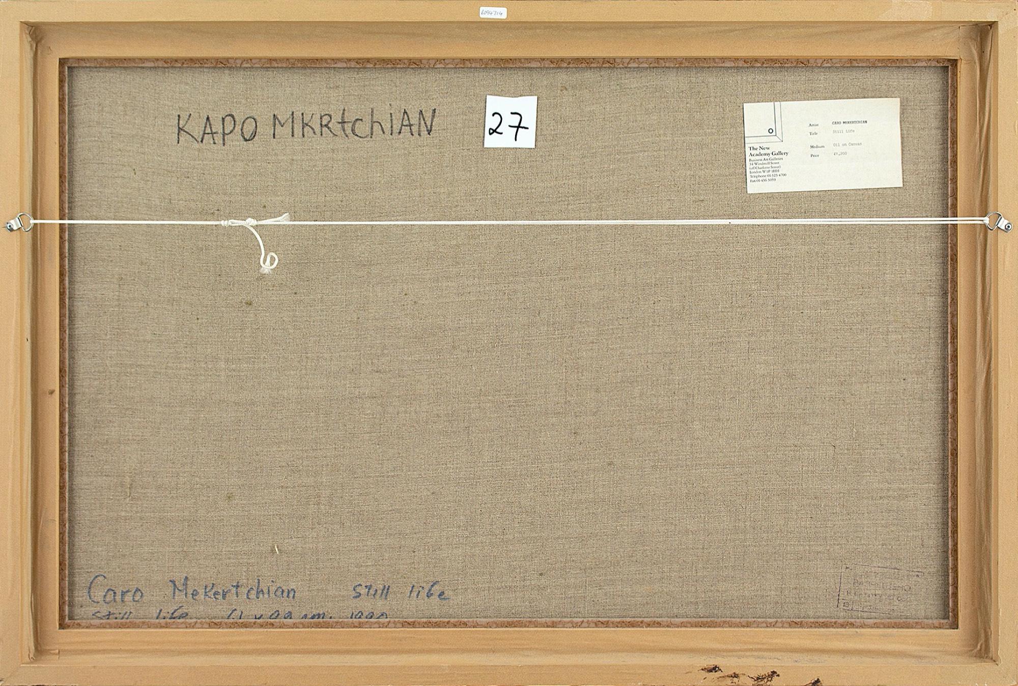 Caro Mekertchian, Still Life, Vintage Oil Painting 6