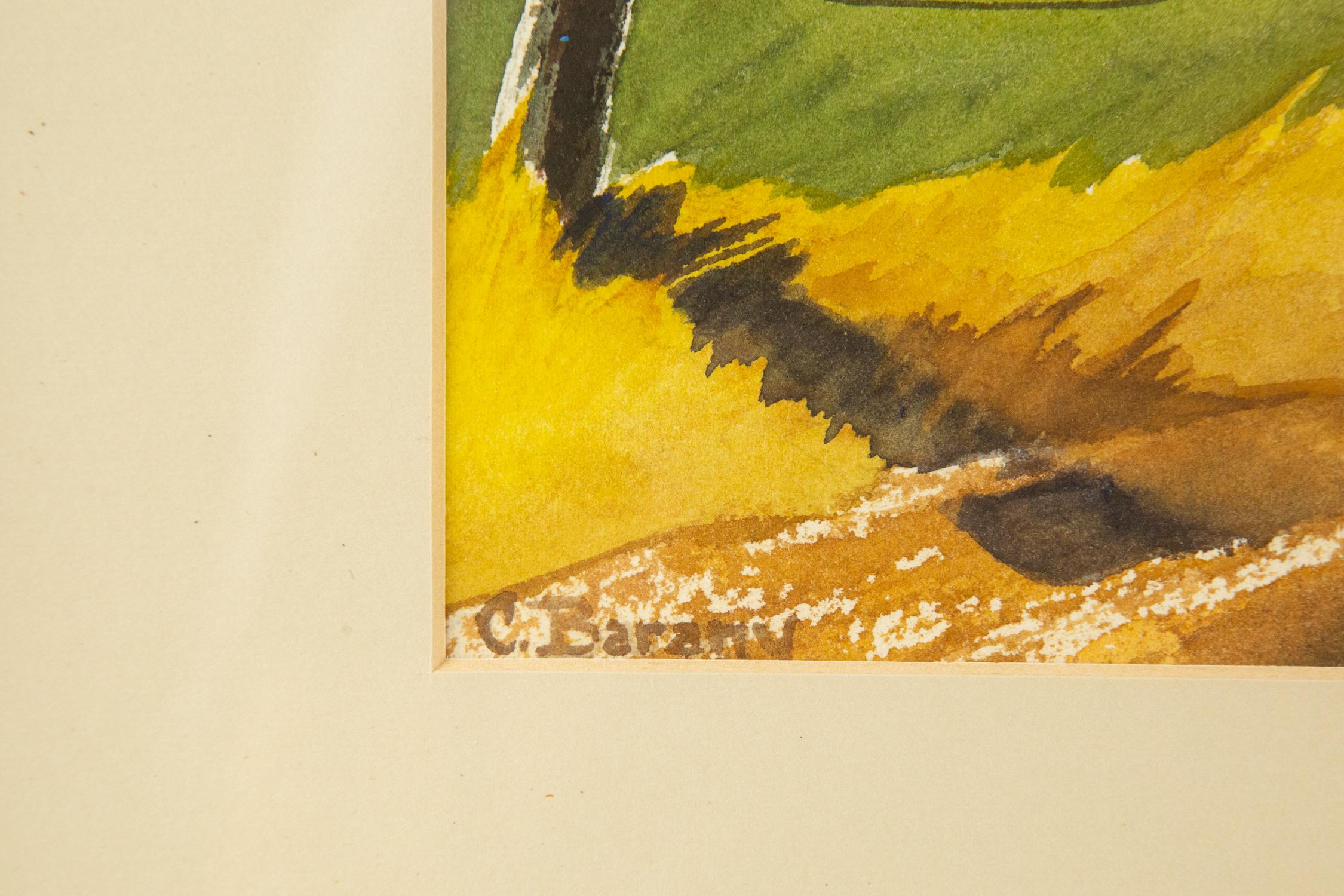 Carol Barany (1935- ) Paisaje Acuarela en venta 8