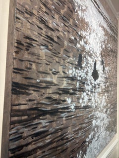 "Dripping in Diamonds" black and white, swimmers, ocean, sunlight, diamonds
