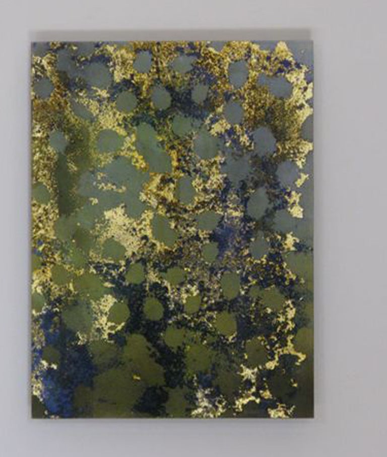 Carol Bennett Fish Skin Study Painting Reverse Painting On