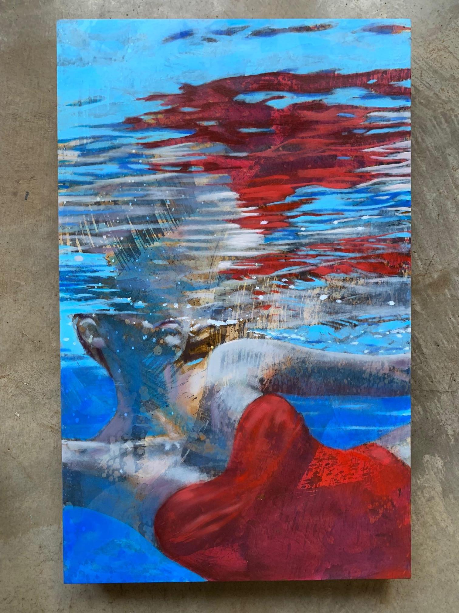 pool painted red