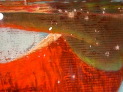 "See Water (bottles)", swimmer, seas, figurative painting, underwater reflection