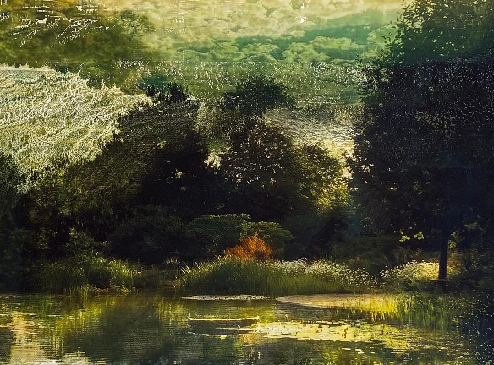 Fotomontaje Paisaje colorido, Impresión de archivo 'Un lugar de encuentro' - Photograph Contemporáneo de Carol Bouyoucos