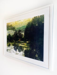 Photomontage de paysage coloré, impression d'archives « Un lieu de rencontre »