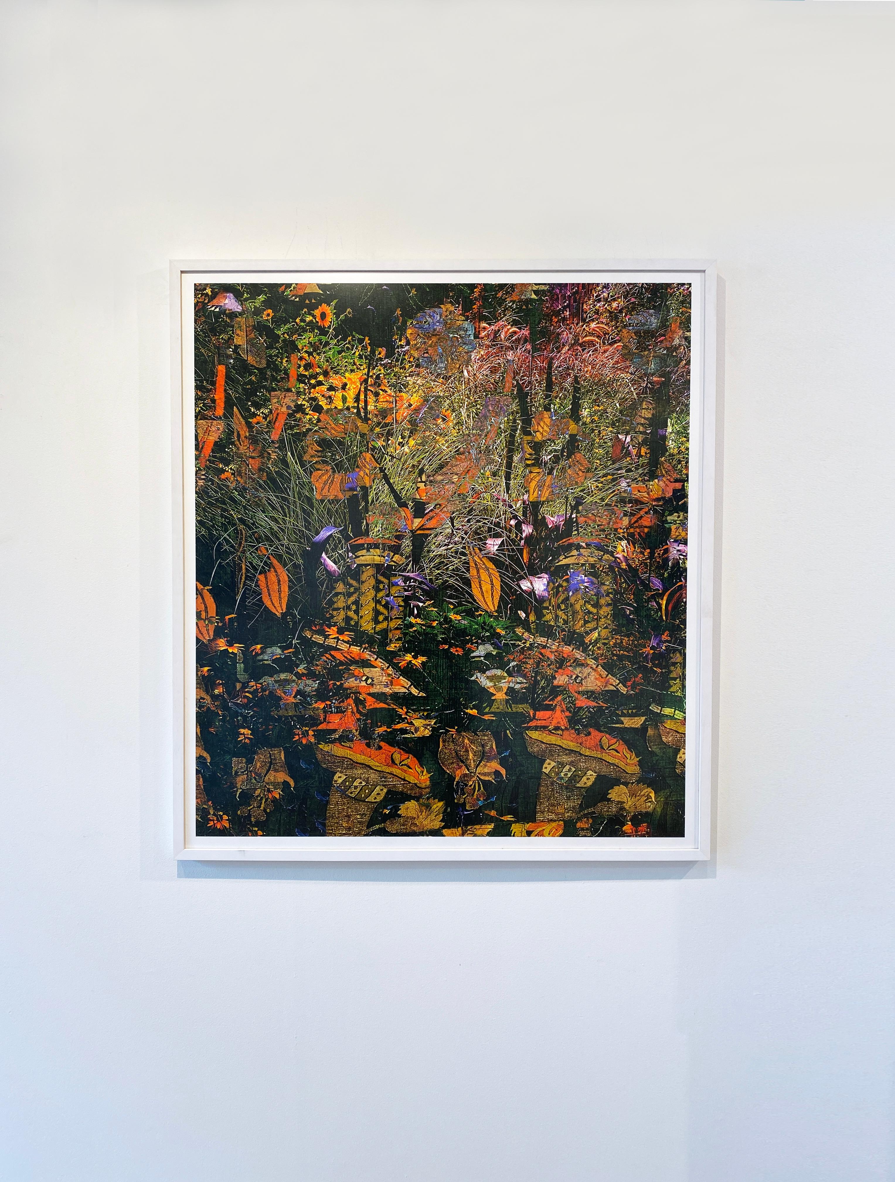 Colored Landscape Photomontage, Impression d'archives 'Eden' - Photograph de Carol Bouyoucos