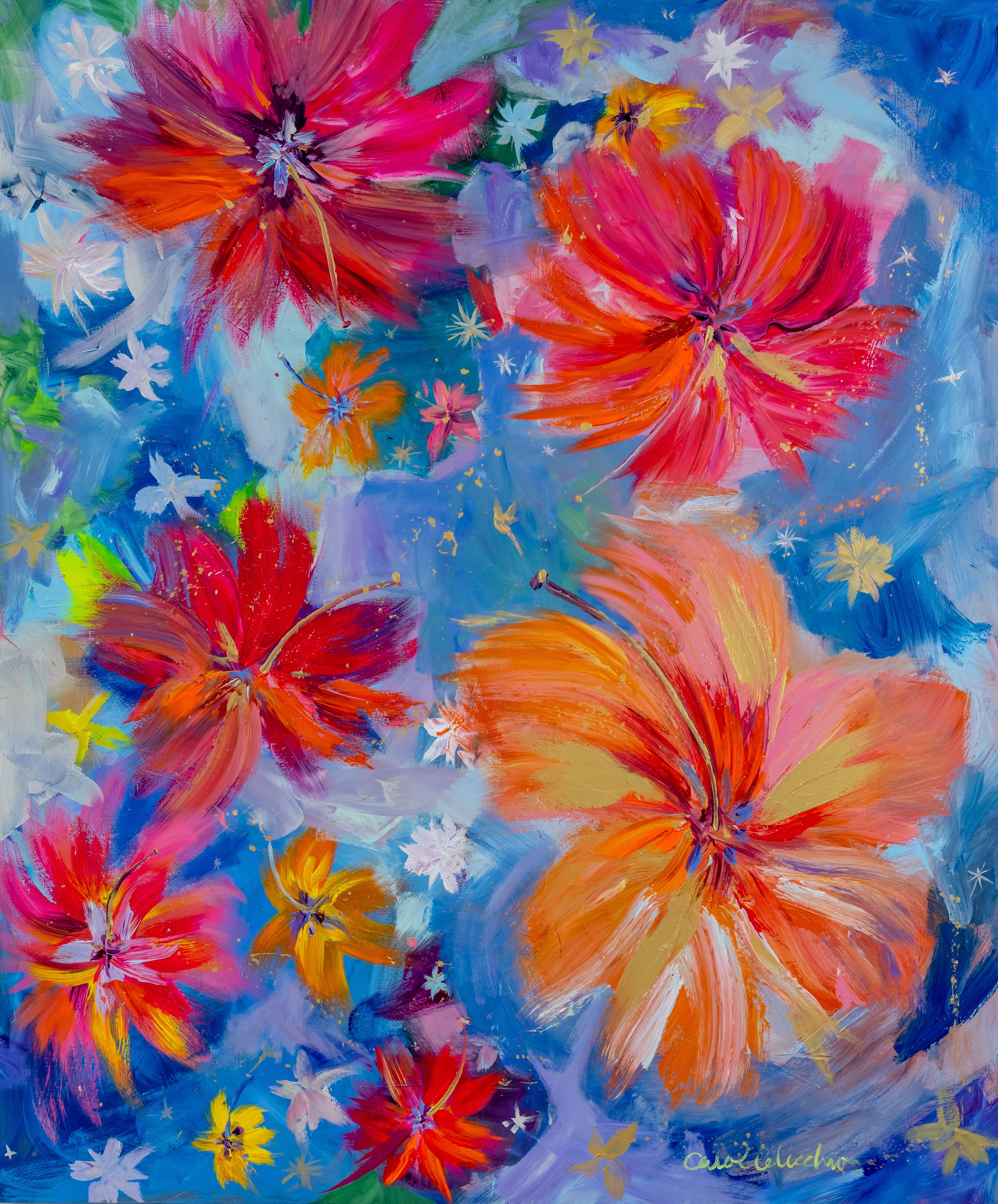 Carol Calicchio Abstract Painting - All the Sounds You Cannot Hear