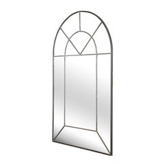 Carol Canner Mirror with Hand-Set Lead 1970s 'Signed'