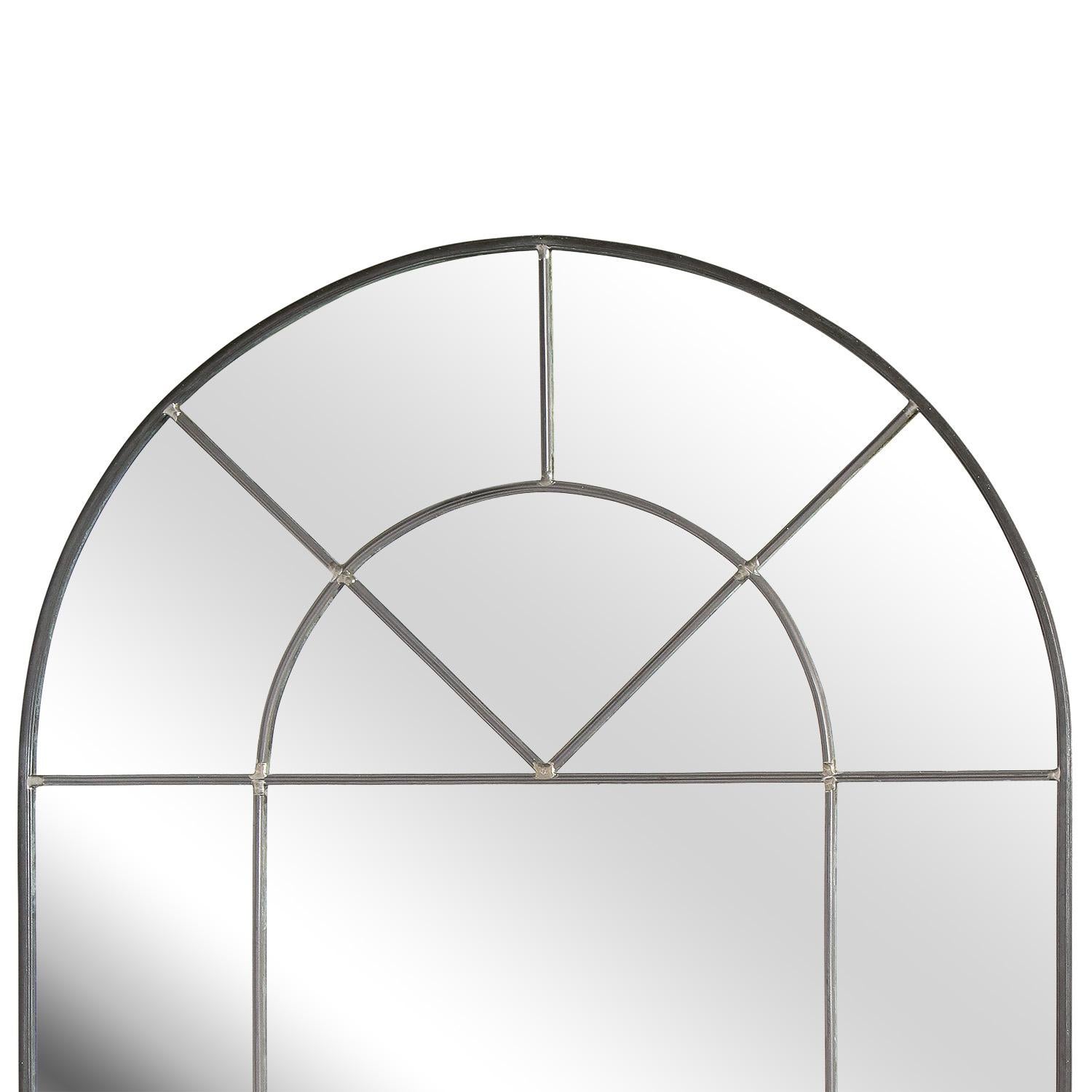 Modern Carol Canner Mirror with Hand-Set Lead 1970s 'Signed'