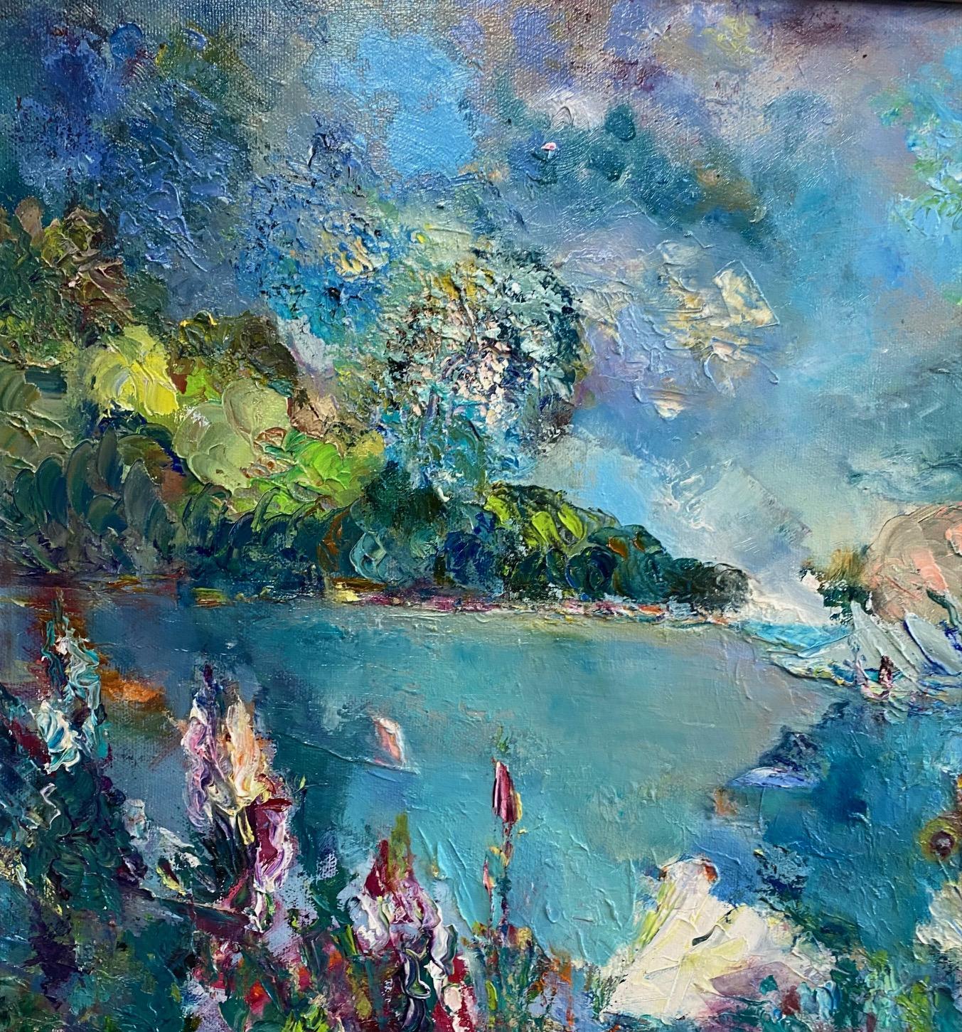 Bermuda, original abstract expressionist marine landscape For Sale 1