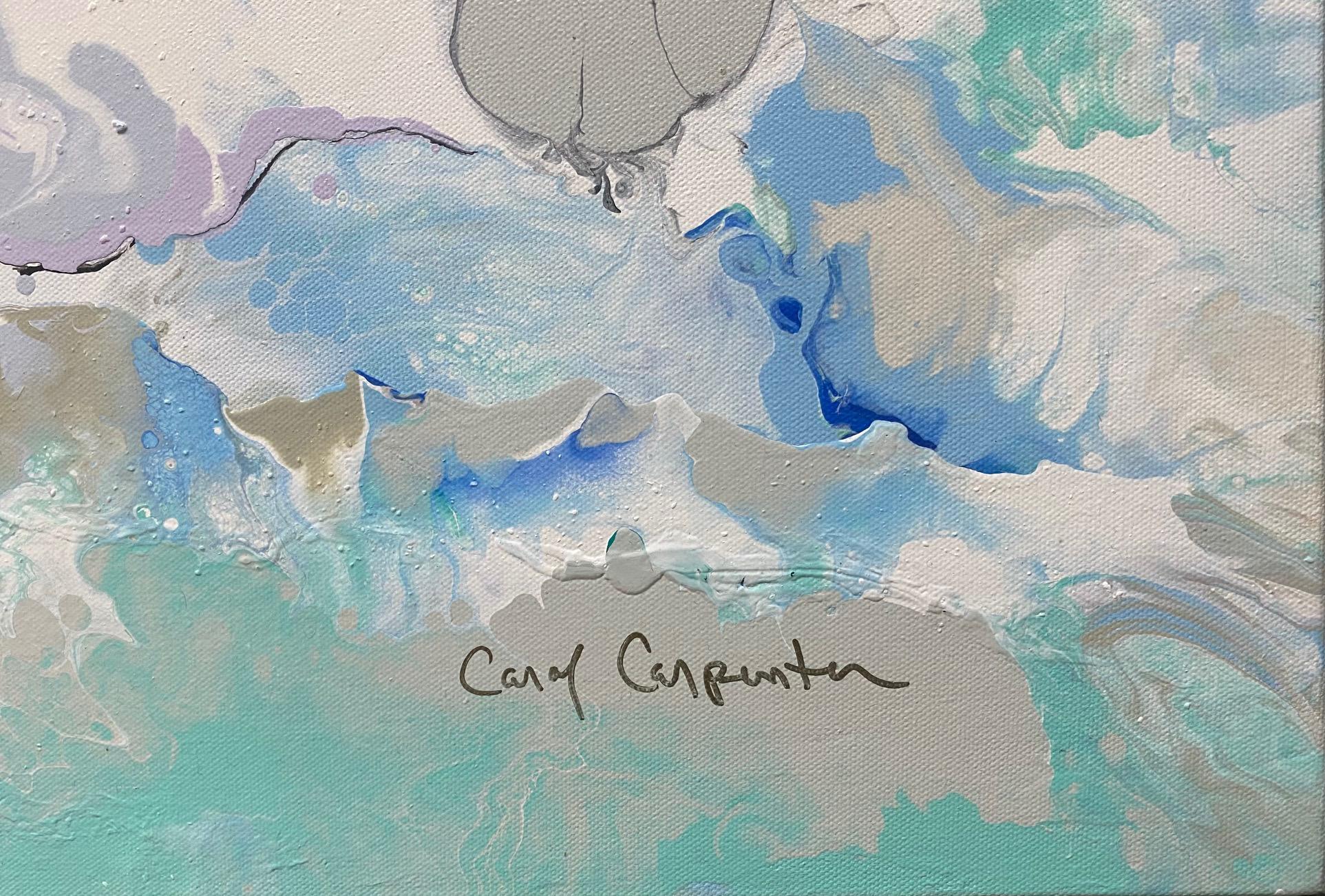 Coastal II, 36 x 48 original abstract expressionist acrylic marine landscape For Sale 3