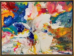 Tropical Depression, original 30x40 abstract expressionist acrylic painting