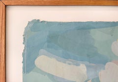 Carol Cohen Hamoy Abstract Gouache Painting, Handmade Paper