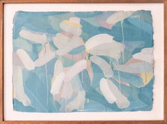 Carol Cohen Hamoy Abstract Gouache Painting, Handmade Paper