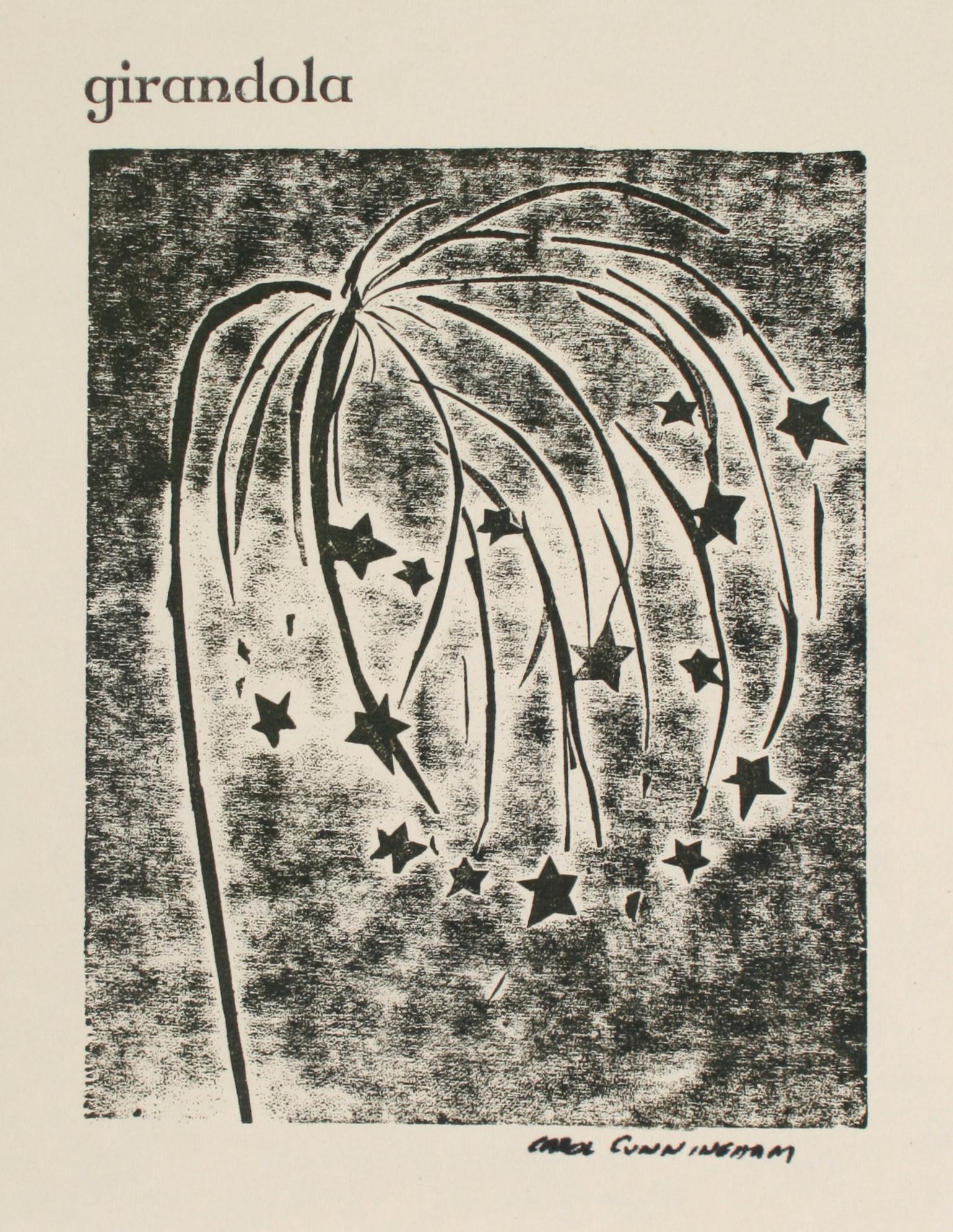 "Girandola" Italian meaning Candlestick, Lithograph on paper
