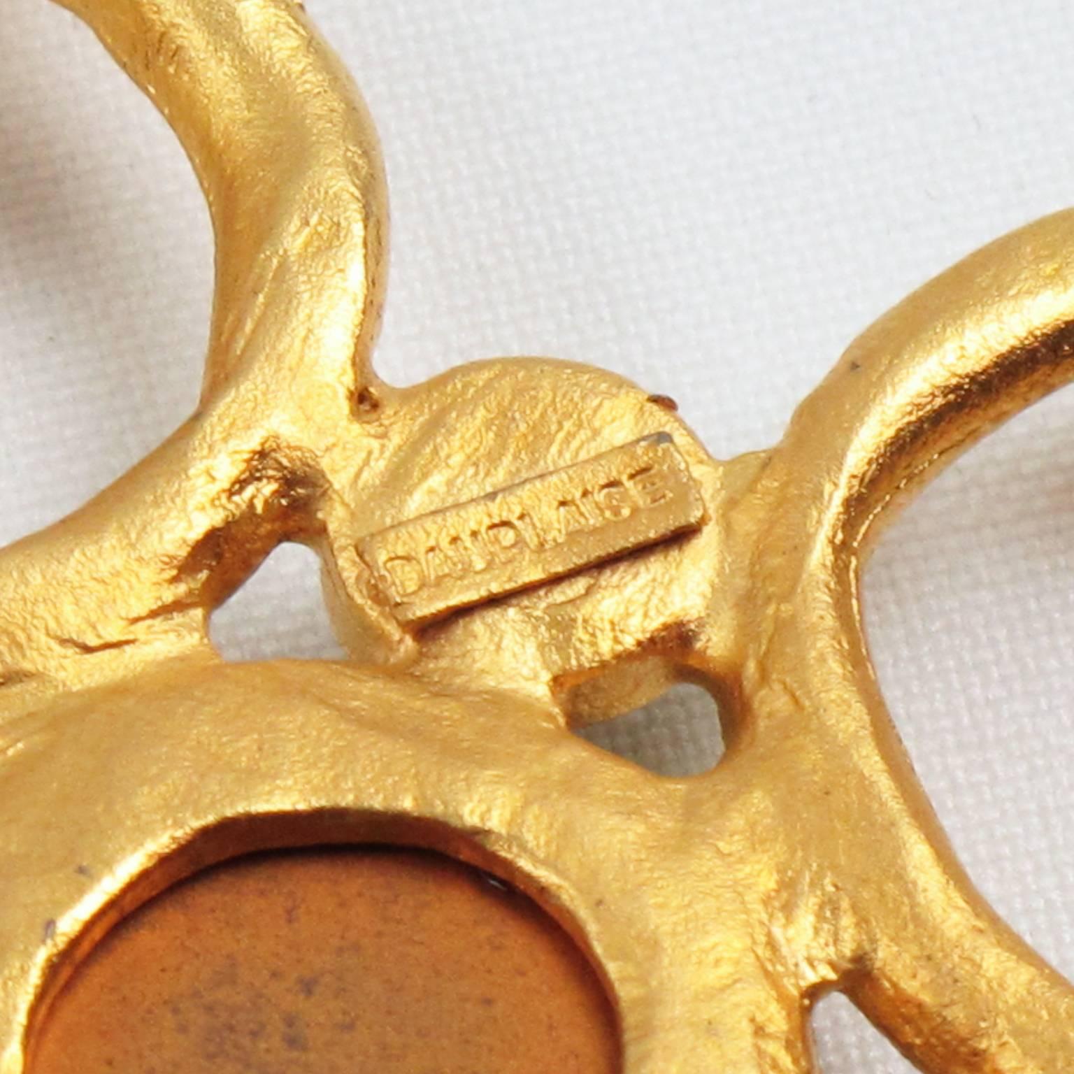 Carol Dauplaise Large Jeweled Cross Pendant Necklace 1