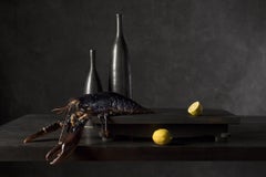 Le Homard Bleu by Carol Descordes, Framed Lobster Food Still Life Photograph
