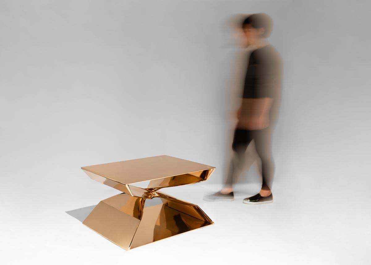 Carol Egan, Custom Sculptural Bronze Stool, USA, 2019 In Excellent Condition For Sale In New York, NY