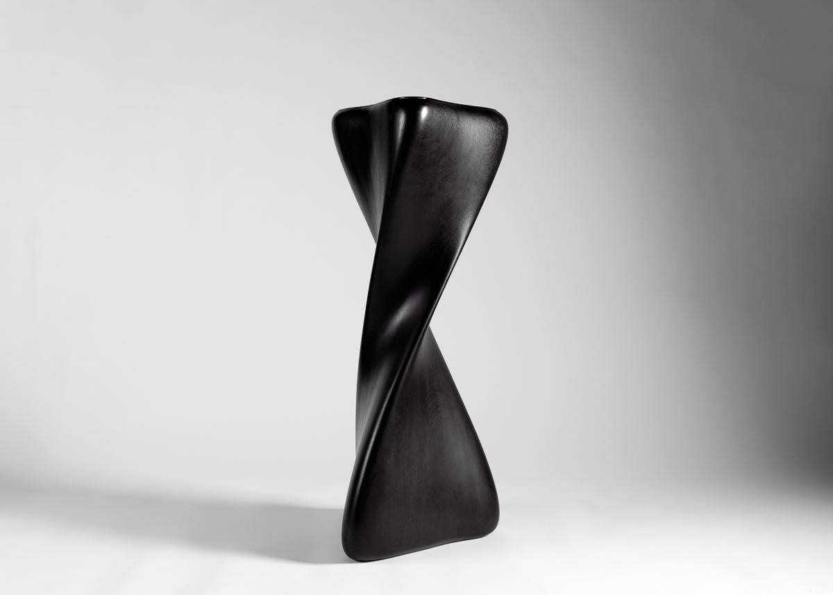 Carol Egan, Hand Carved Twisting Pedestal, United States, 2014 In Excellent Condition For Sale In New York, NY
