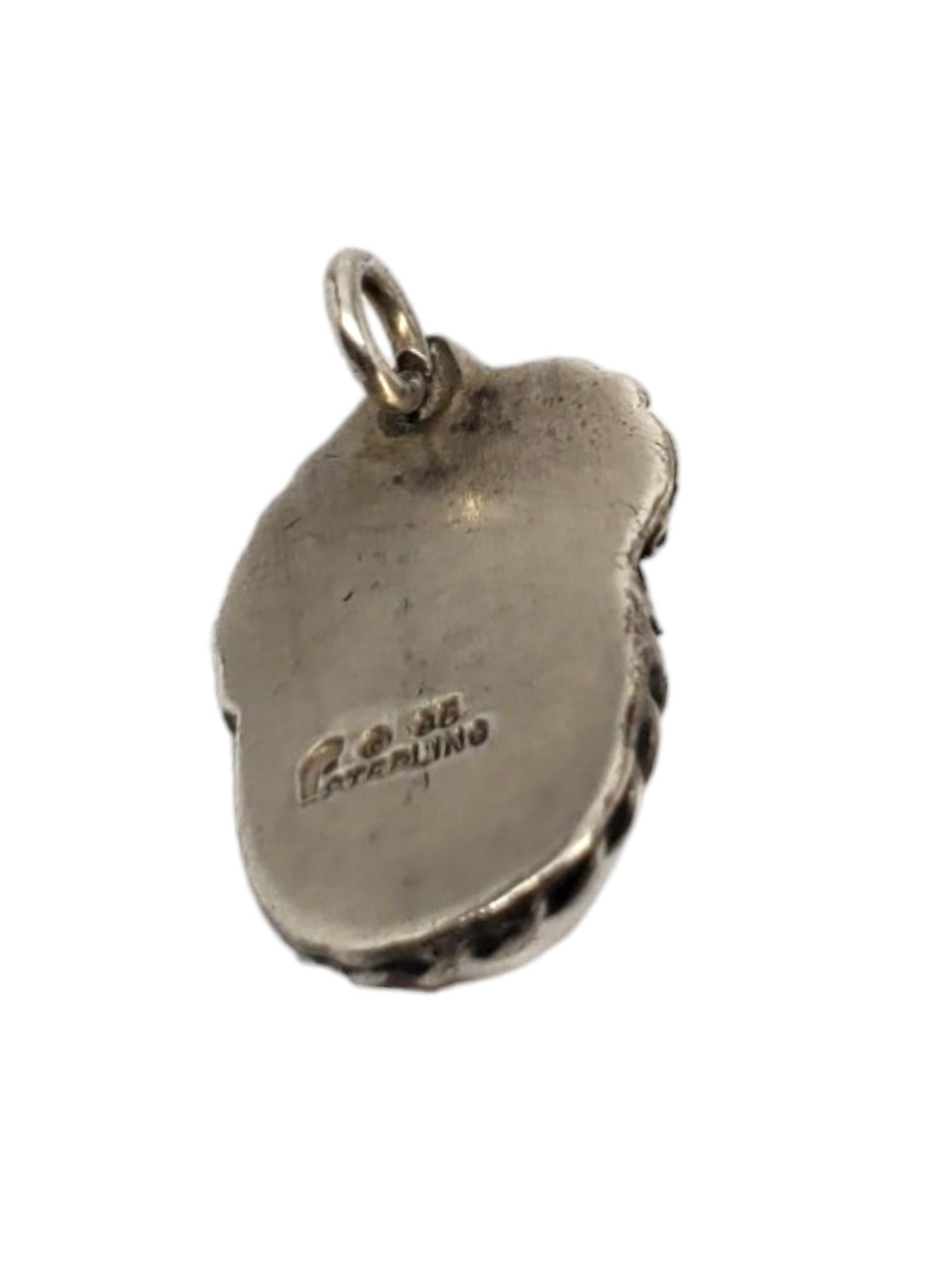 Oval Cut Carol Felley Sterling Silver Amber Pendant #17210 For Sale