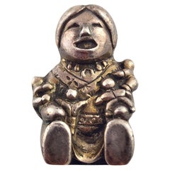 Carol Felley Sterling Silver Kachina Pin/Pendant #17213