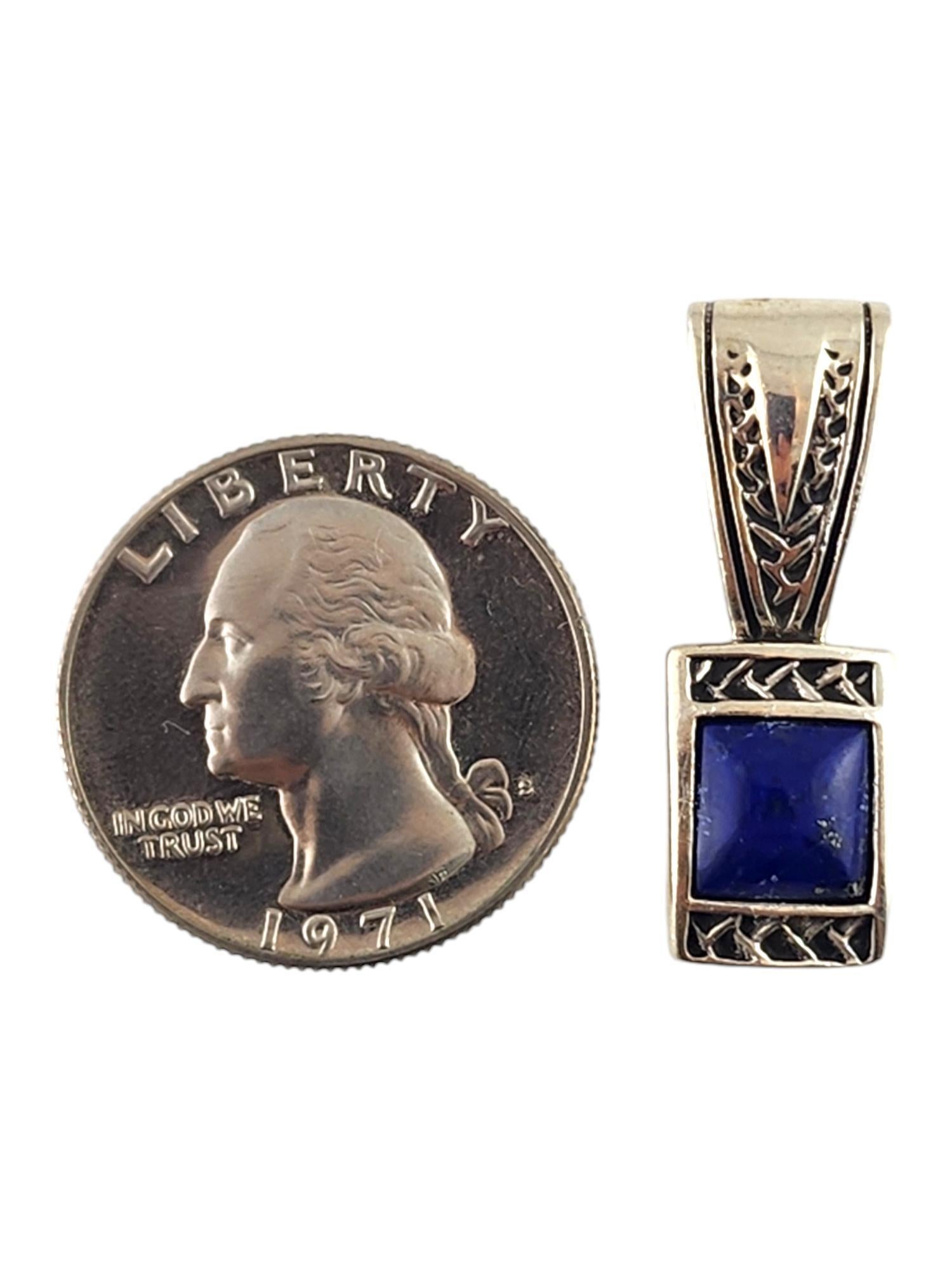 Women's Carol Felley Sterling Silver Lapis Lazuli Pendant #17180 For Sale