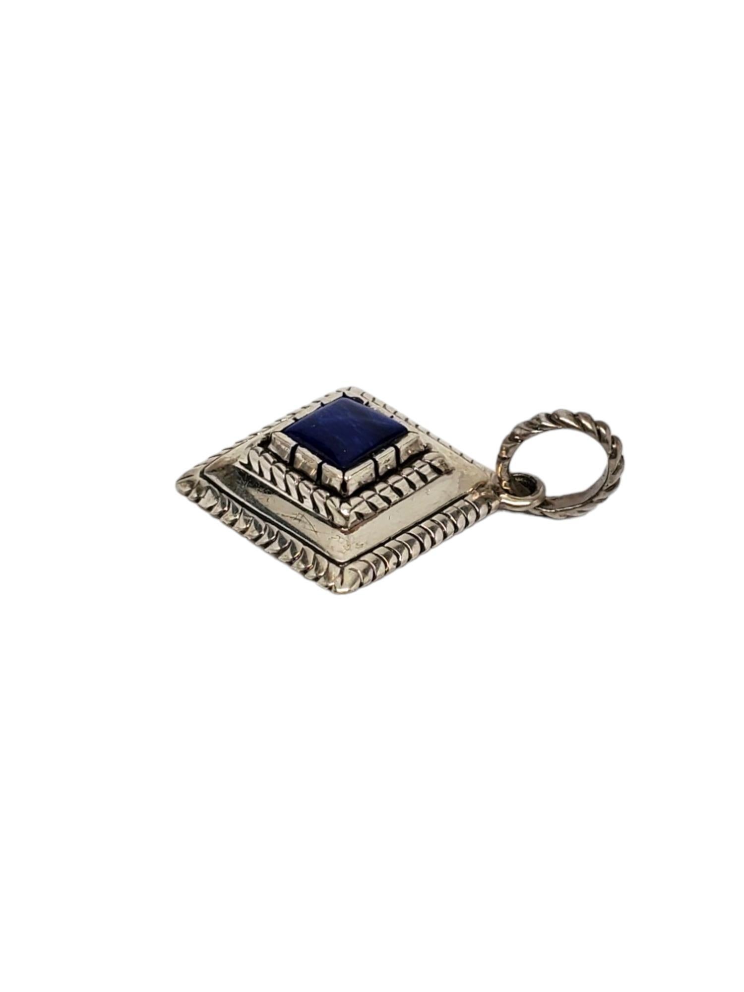 Donna Carol Felley Ciondolo in argento sterling con lapislazzuli #17181 in vendita