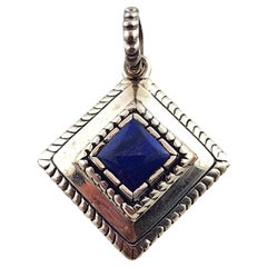 Colgante de lapislázuli de plata de ley Carol Felley #17181