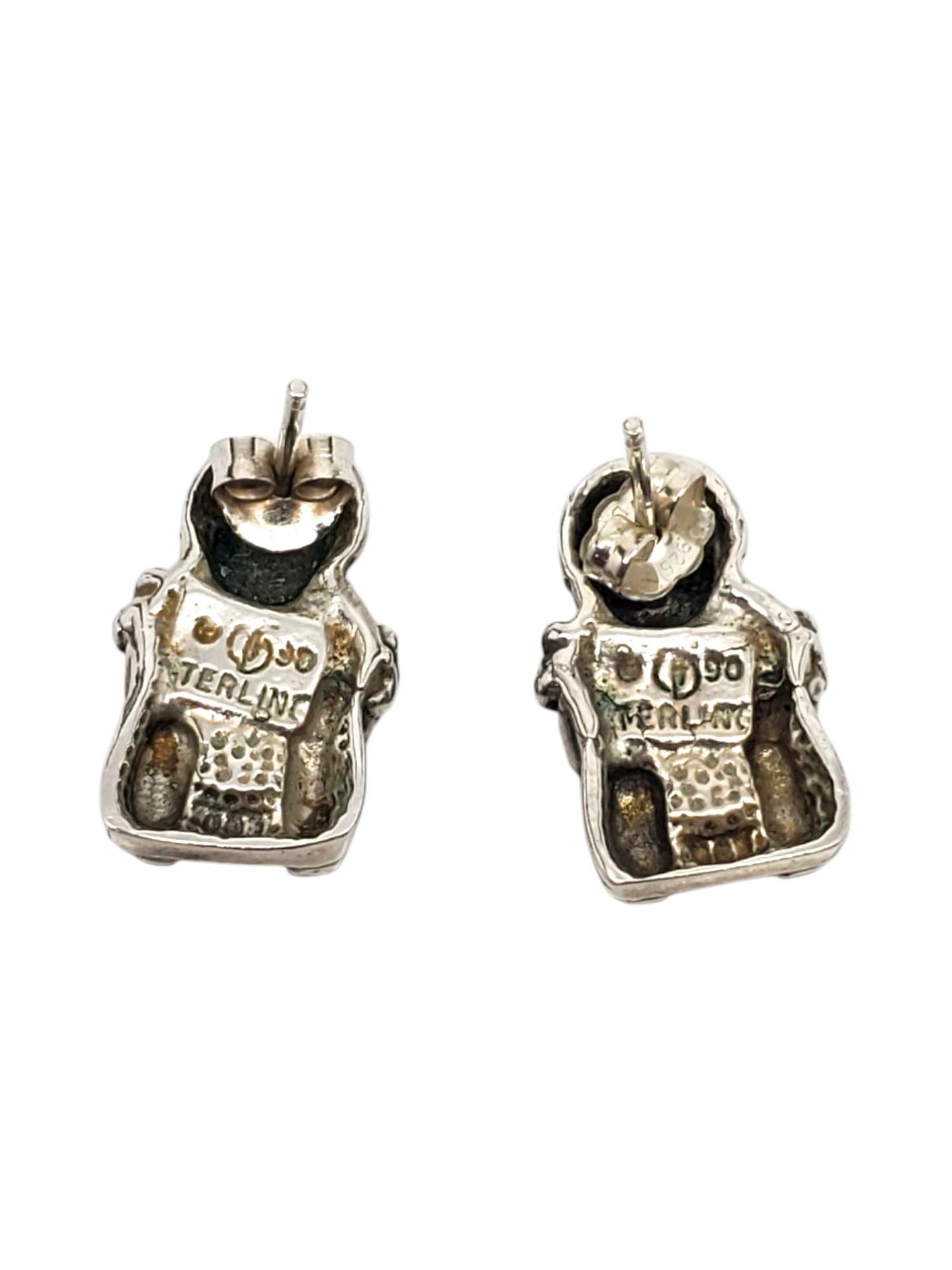 Pendientes Mujer Nativa Americana Carol Felley de plata de ley #20939 en venta 1
