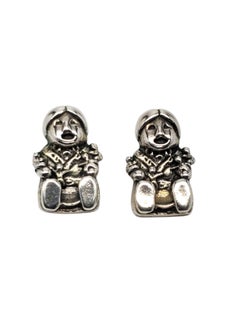 Carol Felley Sterling Silver Native American Woman Earrings #20939