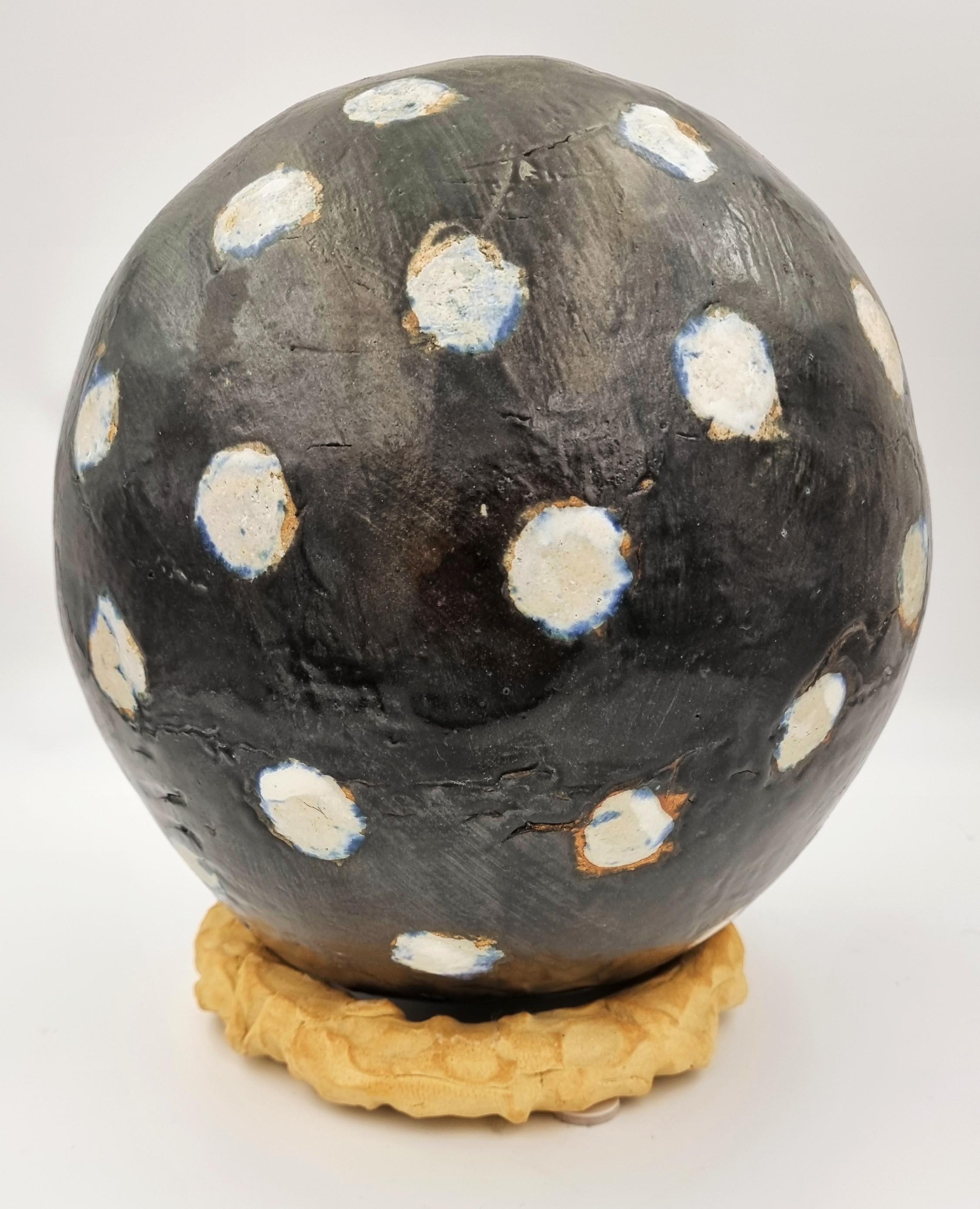 Untitled Sphere (Black, white) For Sale 2