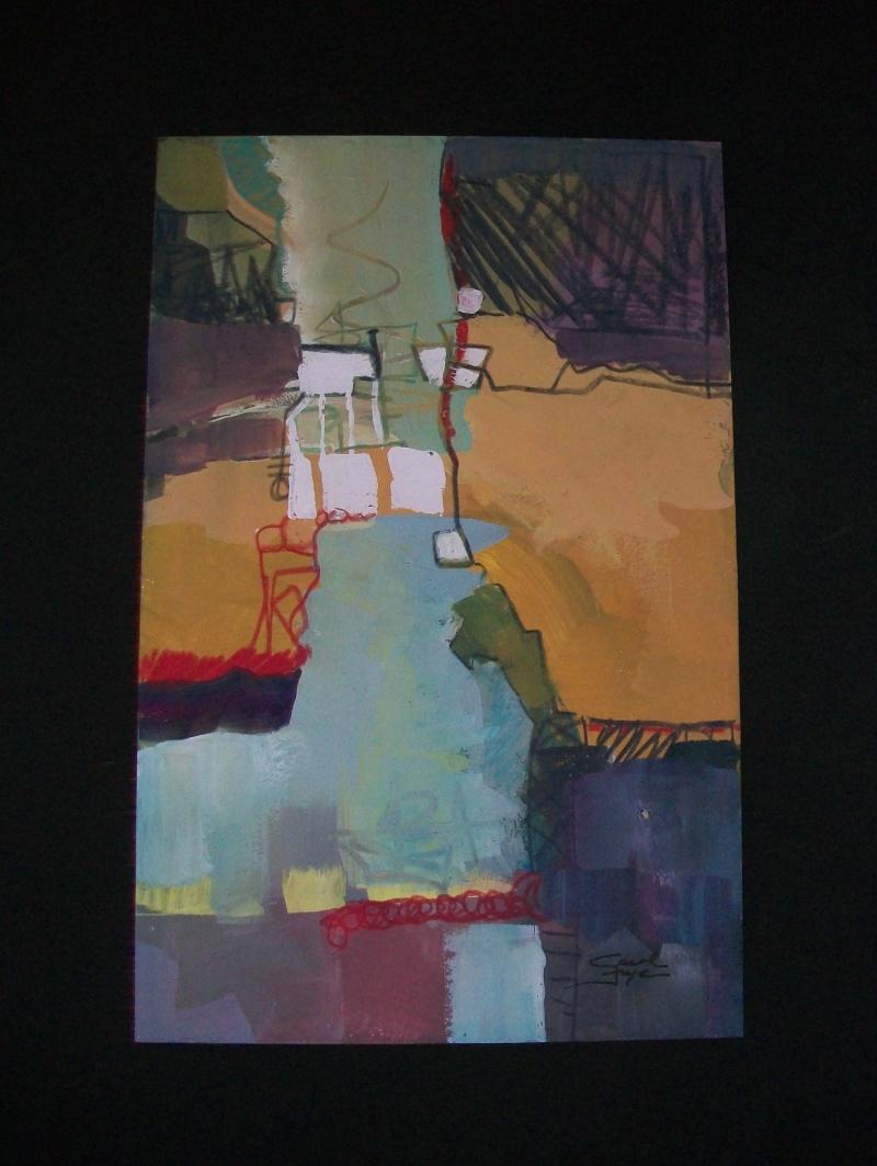 Modern Carol Frye, Contemporary Abstract Mixed Media Painting , U.S.a., Circa 2010 For Sale